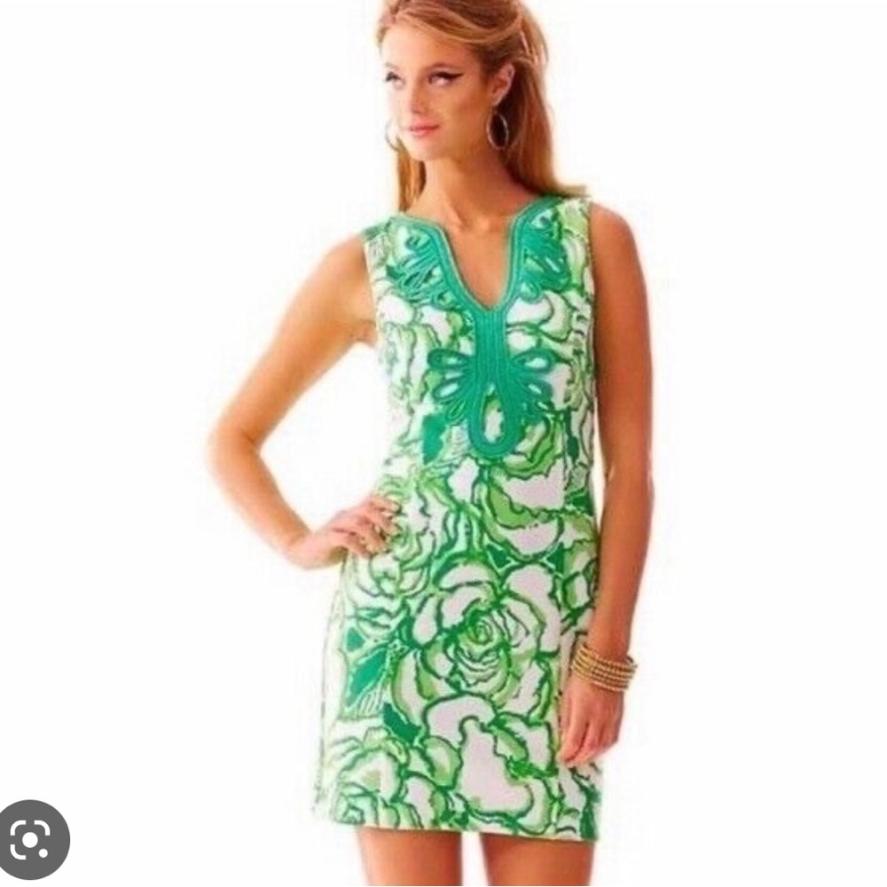 Green & White Lily Pulitzer XS Dress